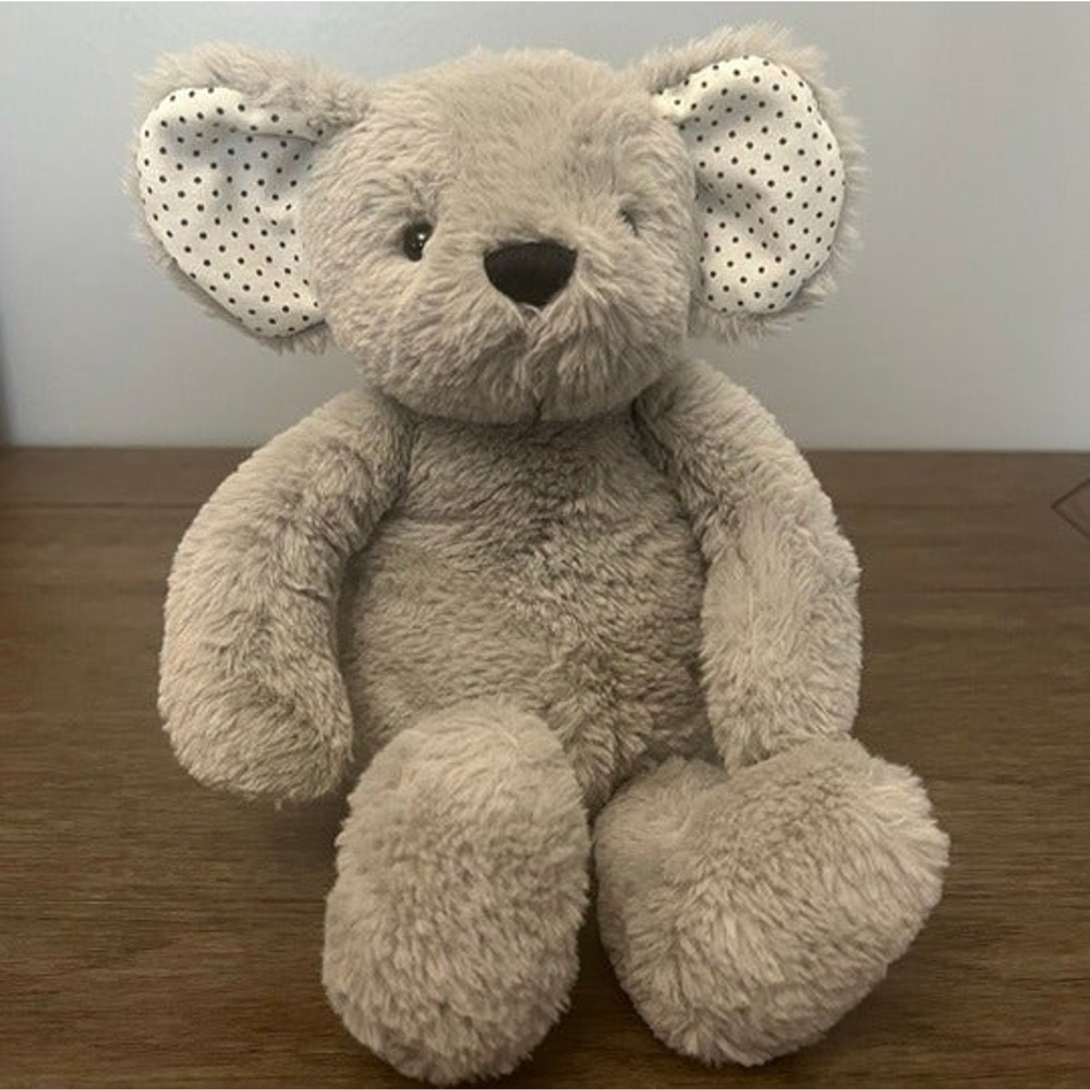 Manhattan Toy Mouse with Gray Polka Dot Ears Plush